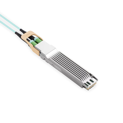 NVIDIA/Mellanox MFA7U10-H030 Compatible AOC 30m (98ft) 400Gb/s OSFP to 2x200Gb/s QSFP56 InfiniBand HDR Active Optical Splitter Cable (Finned Top, 850nm, MMF, LSZH) SFPS