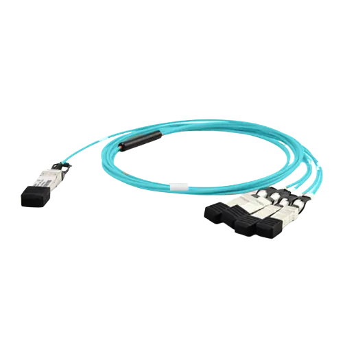 H3C QSFP-4X10G-D-AOC-1M Compatible 1m (3ft) 40G QSFP+ to 4 X10G SFP+ Breakout Active Optical Cable SFPS