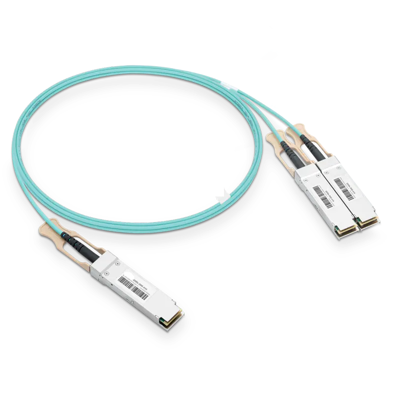 NVIDIA/Mellanox MFS1S50-V007E Compatible AOC 7m (23ft) Ethernet 200GbE to 2x100GbE QSFP56 Active Optical Splitter Cable SFPS