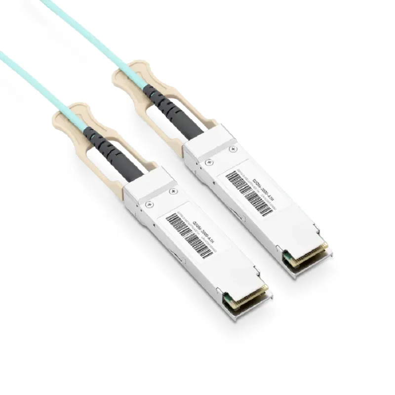 NVIDIA/Mellanox MFS1S50-V003E Compatible AOC 3m (10ft) Ethernet 200GbE to 2x100GbE QSFP56 Active Optical Splitter Cable SFPS