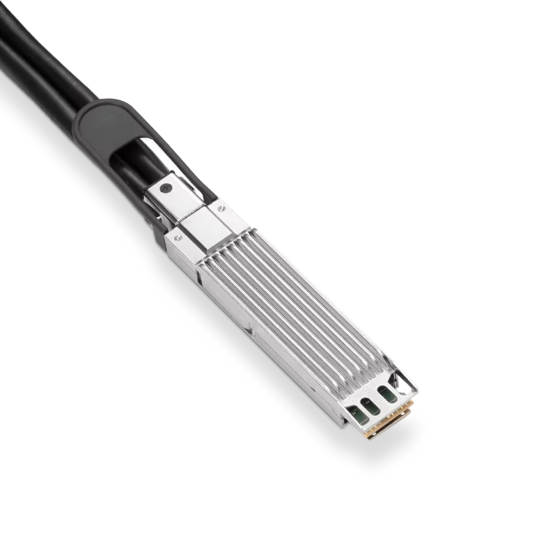 NVIDIA/Mellanox Compatible DAC 1m (3ft) Twin-port 2x400Gb/s OSFP Finned Top to 2x400Gb/s OSFP Flat Top Passive Copper Cable SFPS