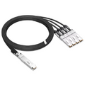 NVIDIA/Mellanox MCP7Y40-N001 Compatible DAC 1m (3ft) Twin-port 2x400Gb/s OSFP Finned Top to 4x200Gb/s QSFP112 Flat Top InfiniBand NDR Passive Copper Splitter Cable SFPS