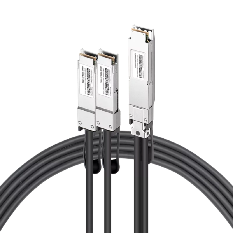 NVIDIA/Mellanox MCP7Y10-N001 (980-9I928-00N001) Compatible DAC 1m (3ft) Twin-port 2x400Gb/s OSFP Finned Top to 2x400Gb/s QSFP112 Flat Top InfiniBand NDR Passive Copper Splitter Cable SFPS