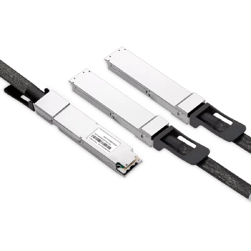 NVIDIA/Mellanox Compatible ACC 2m (7ft) Twin-port 2x400Gb/s OSFP Finned Top to 2x400Gb/s OSFP Flat Top InfiniBand NDR Active Copper Splitter Cable SFPS