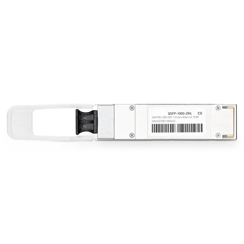 Cisco QSFP-100G-ZR4-S Compatible 100GBASE-ZR4 QSFP28 1310nm 80km（FEC） DOM Duplex LC Transceiver Module for SMF SFPS