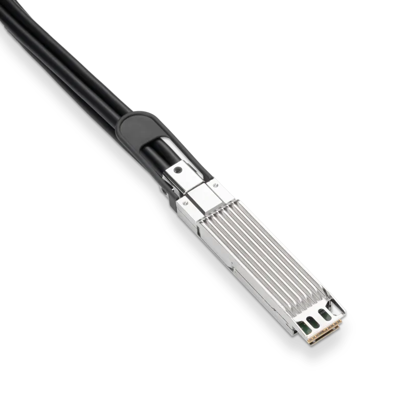 NVIDIA/Mellanox MCP7Y50-N001 Compatible DAC 1m (3ft) Twin-port 800Gb/s OSFP Finned Top to 4x200Gb/s OSFP Flat Top Passive Copper Splitter Cable SFPS