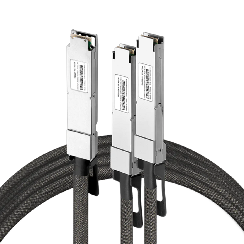 NVIDIA/Mellanox MCA7K10-X001 Compatible ACC 1m (3ft) Twin-port 2x800Gb/s OSFP224 IHS/Closed Finned Top to 2x800Gb/s OSFP224 RHS/ Flat Top InfiniBand XDR Active Copper Splitter Cable SFPS