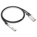 Arista Compatible DAC 1m (3ft) Twin-port 2x400Gb/s OSFP Finned Top to 2x400Gb/s QSFP112 Flat Top Passive Copper Splitter Cable SFPS