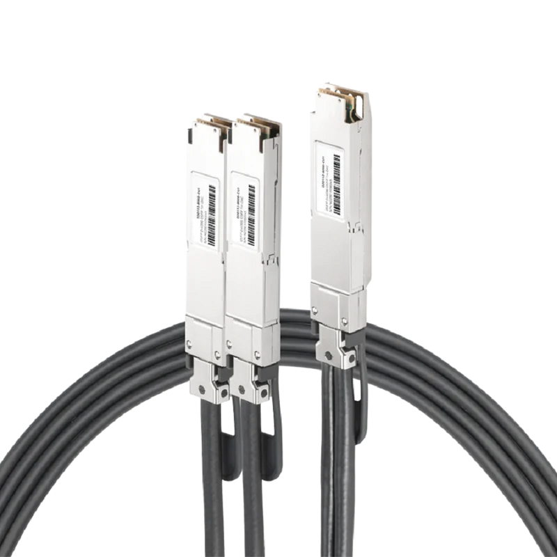 NVIDIA/Mellanox MCP7Y00-N001 Compatible DAC 1m (3ft) Twin-port 800Gb/s OSFP Finned Top to 2x400Gb/s OSFP Flat Top Passive Copper Splitter Cable SFPS