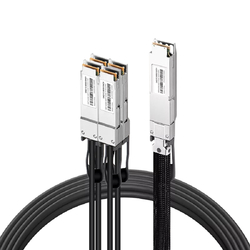 NVIDIA/Mellanox MCP7Y40-N001 Compatible DAC 1m (3ft) Twin-port 2x400Gb/s OSFP Finned Top to 4x200Gb/s QSFP112 Flat Top InfiniBand NDR Passive Copper Splitter Cable SFPS