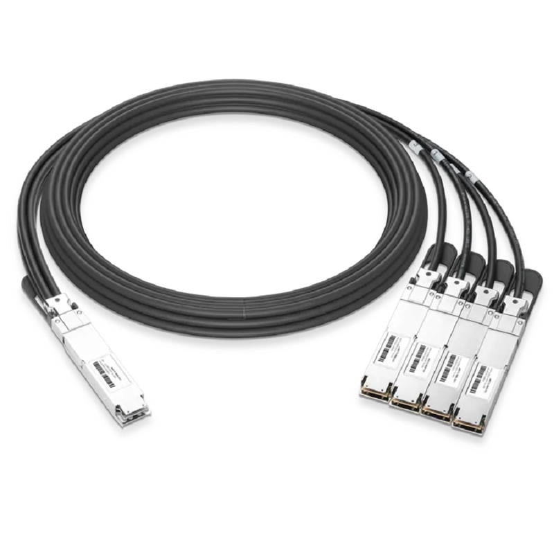 NVIDIA/Mellanox MCP7Y50-N001 Compatible DAC 1m (3ft) Twin-port 800Gb/s OSFP Finned Top to 4x200Gb/s OSFP Flat Top Passive Copper Splitter Cable SFPS