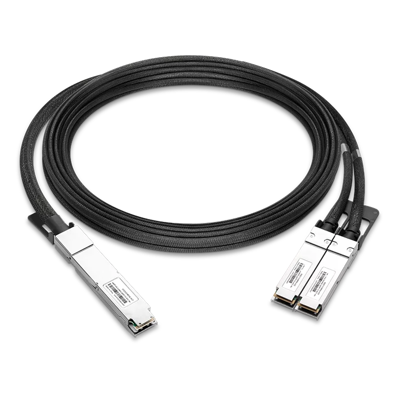 Cisco Compatible ACC 4m (13ft) Twin-port 2x400Gb/s OSFP Finned Top to 2x400Gb/s QSFP112 Flat Top Active Copper Splitter Cable SFPS