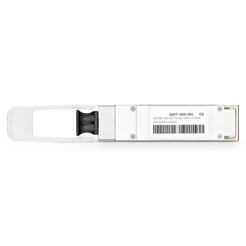 Cisco QSFP-100G-ZR4-S Compatible 100GBASE-ZR4 QSFP28 1310nm 80km（FEC） DOM Duplex LC Transceiver Module for SMF SFPS