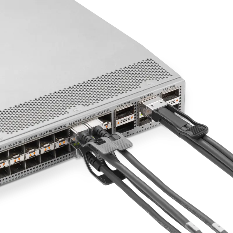 Cisco Compatible 1m (3ft) 200G QSFP56 to 4X50G SFP56 Passive Direct Attach Copper Breakout Cable 30AWG SFPS