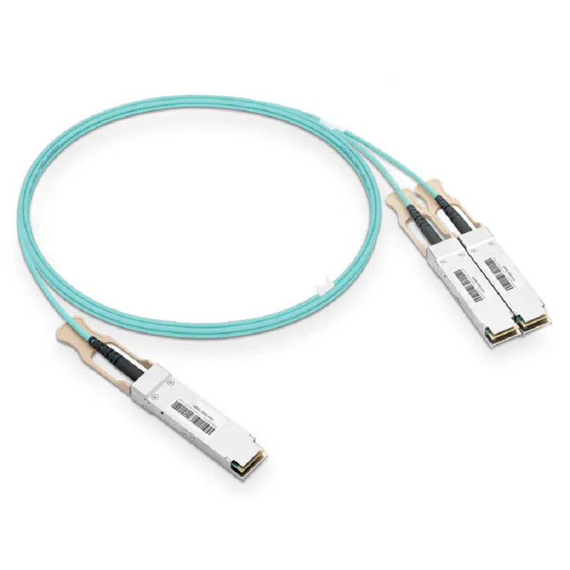 Cisco Compatible AOC 1m (3ft) Ethernet 200GbE to 2x100GbE QSFP56 to Active Optical Splitter Cable SFPS