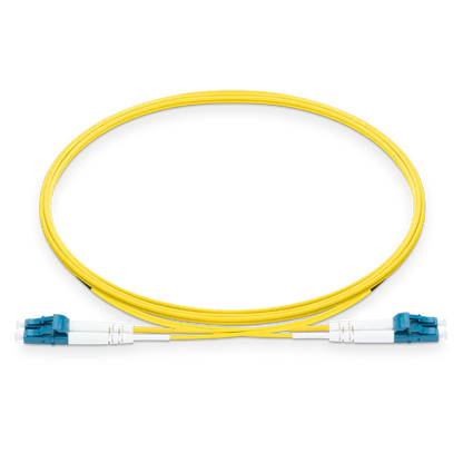 1.5m (5ft) LC UPC to LC UPC Duplex OS2 Single Mode LSZH 2.0mm Fiber Optic Patch Cable SFPS