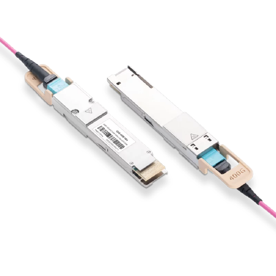 Arista QDD-400G-VSR4 Compatible Broadcom DSP & Broadcom VCSEL 400GBASE-VR4 QSFP-DD PAM4 850nm 50m MTP/MPO-12 MMF Optical Transceiver Module SFPS