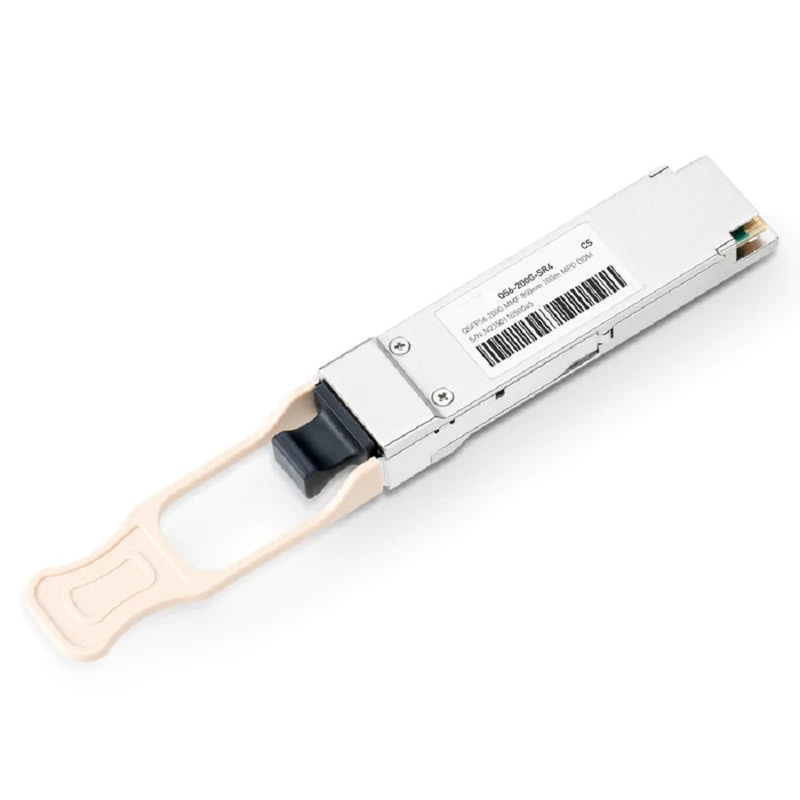 Cisco Compatible 200GbE SR4 QSFP56 PAM4 850nm 100m MPO/MTP-12 UPC Optical Transceiver Module for MMF SFPS