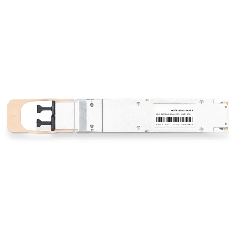 Arista Compatible OSFP-400G-2xSR4 850nm 100m Dual MTP/MPO-12 APC MMF Finned Top Optical Transceiver Module SFPS