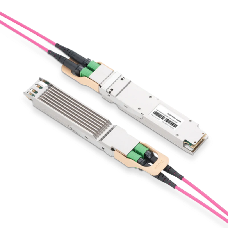 Arista Compatible OSFP-400G-2xSR4 850nm 100m Dual MTP/MPO-12 APC MMF Finned Top Optical Transceiver Module SFPS