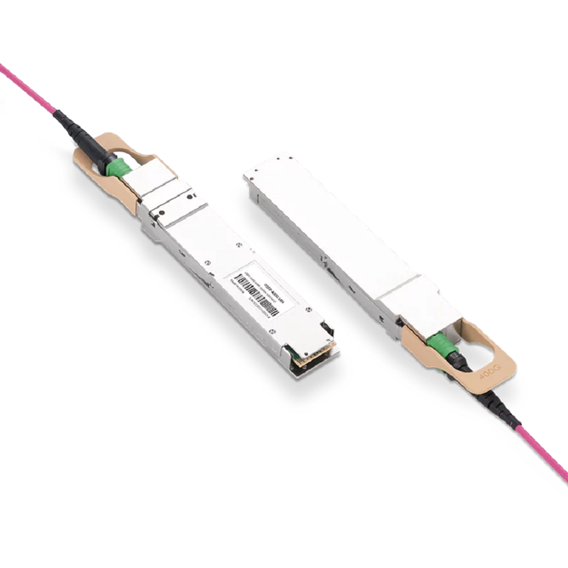 Arista OSFP-400G-VSR4 Compatible Broadcom DSP & Broadcom VCSEL 400GBASE-VR4 OSFP PAM4 850nm 50m MTP/MPO-12 APC MMF Optical Transceiver Module SFPS
