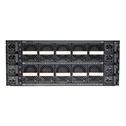 NVIDIA Quantum-X800 XDR InfiniBand Switch, Q3400-RA, 4U, 144 XDR Ports over 72 OSFP Cages, Powered by the Quantum-3 ASIC, 8 Power Supplies (Power Cords Not Included), Standard Depth, Managed, C2PAirflow, Rail Kit SFPS