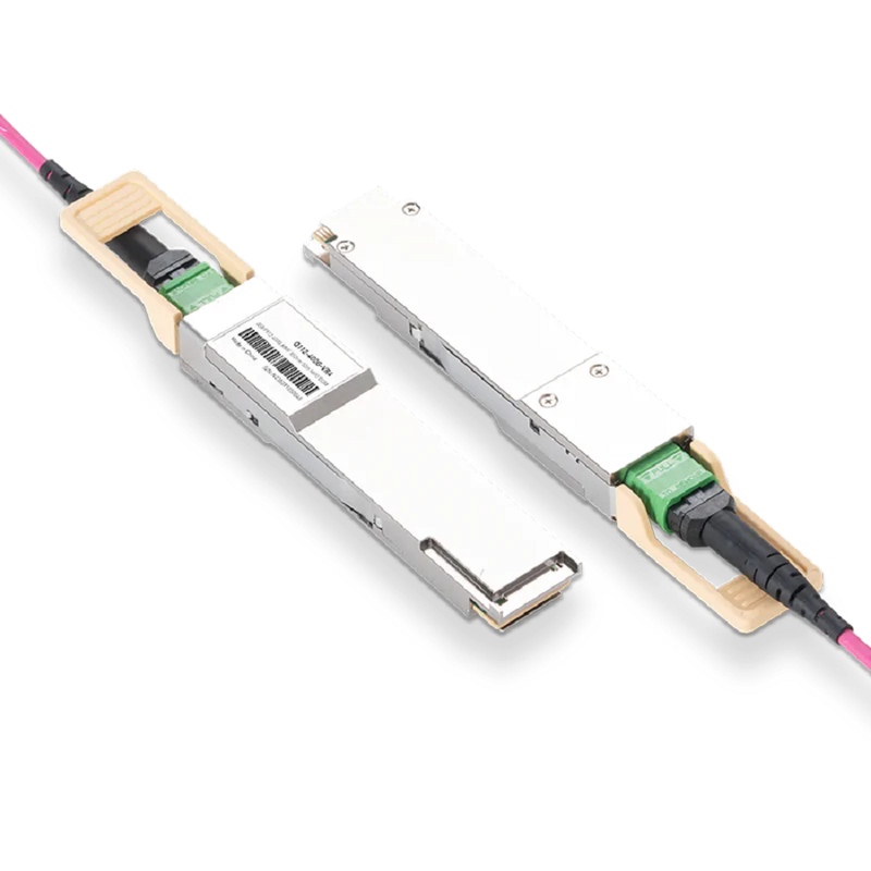 NVIDIA/Mellanox MMA1Z00-NS400-T Compatible Broadcom DSP & Broadcom VCSEL 400GBASE-VR4 QSFP112 PAM4 850nm 50m MTP/MPO-12 APC MMF Optical Transceiver Module SFPS