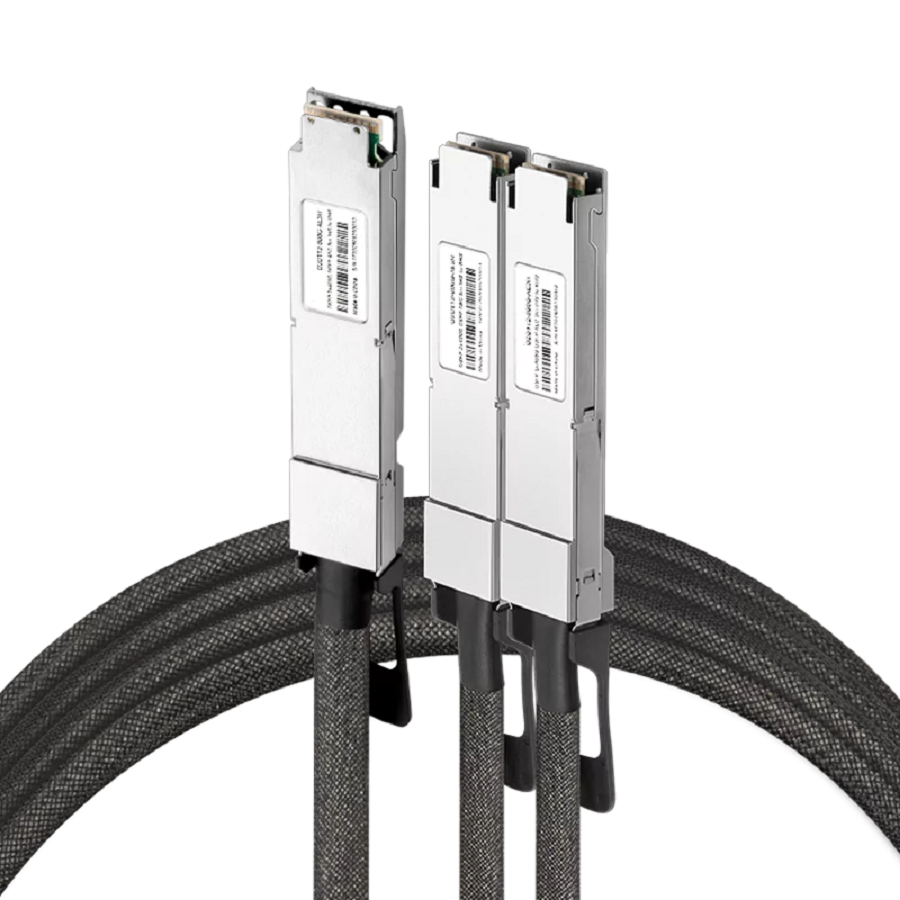 NVIDIA/Mellanox Compatible AEC 4m (13ft) Twin-port 2x400Gb/s OSFP Finned Top to 2x400Gb/s OSFP Flat Top InfiniBand NDR Active Electrical Splitter Cable SFPS
