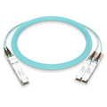 NVIDIA/Mellanox MFA7U10-H003-FLT Compatible AOC 3m (10ft) 400Gb/s OSFP to 2x200Gb/s QSFP56 InfiniBand HDR Active Optical Splitter Cable (Flat top, 850nm, MMF, LSZH) SFPS