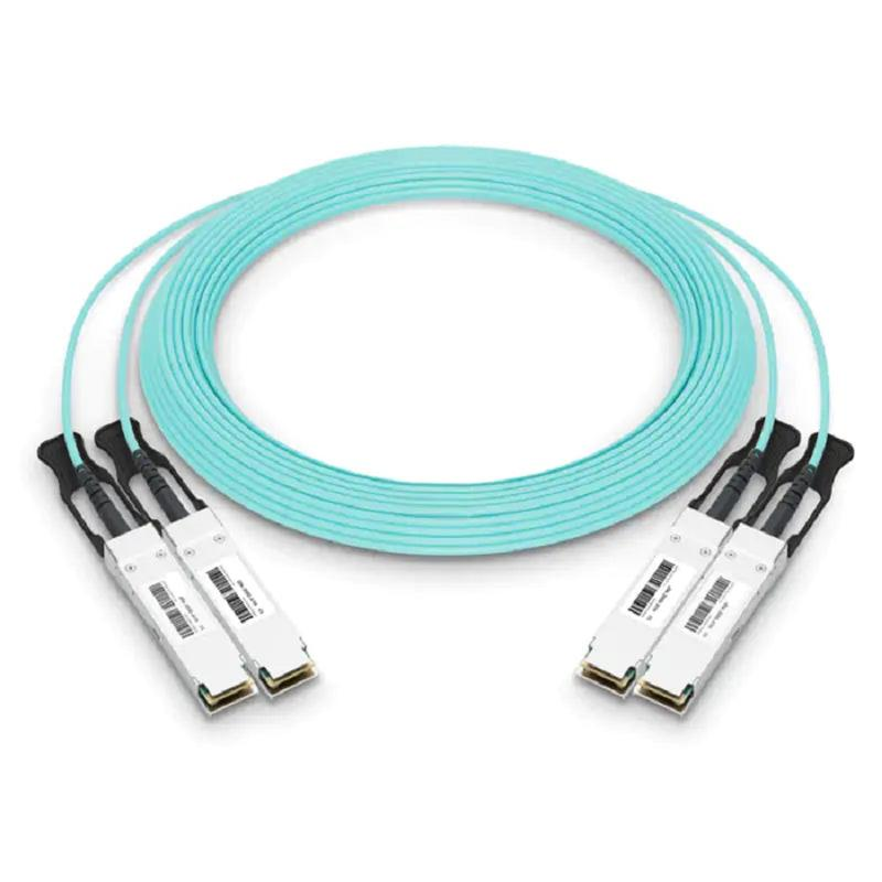 NVIDIA/Mellanox MFS1S90-H010E Compatible AOC 10m (33ft) 2x200G QSFP56 InfiniBand HDR to 2xQSFP56 InfiniBand HDR Active Optical Cross Connect Splitter H-Cable (850nm , MMF) SFPS