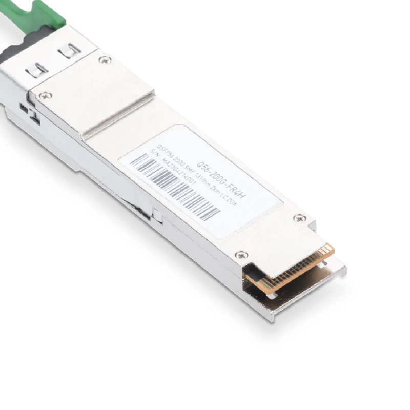 NVIDIA/Mellanox MMS1W50-HM Compatible 200GBASE-FR4 QSFP56 PAM4 1310nm 2km DOM LC Duplex InfiniBand HDR Transceiver Module for SMF SFPS