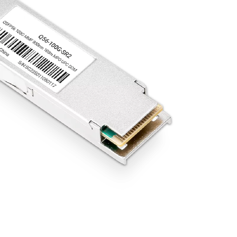 NVIDIA/Mellanox Compatible 100G SR2 QSFP56 PAM4 850nm 100m DOM MTP/MPO-12 UPC InfiniBand HDR Transceiver Module for MMF SFPS