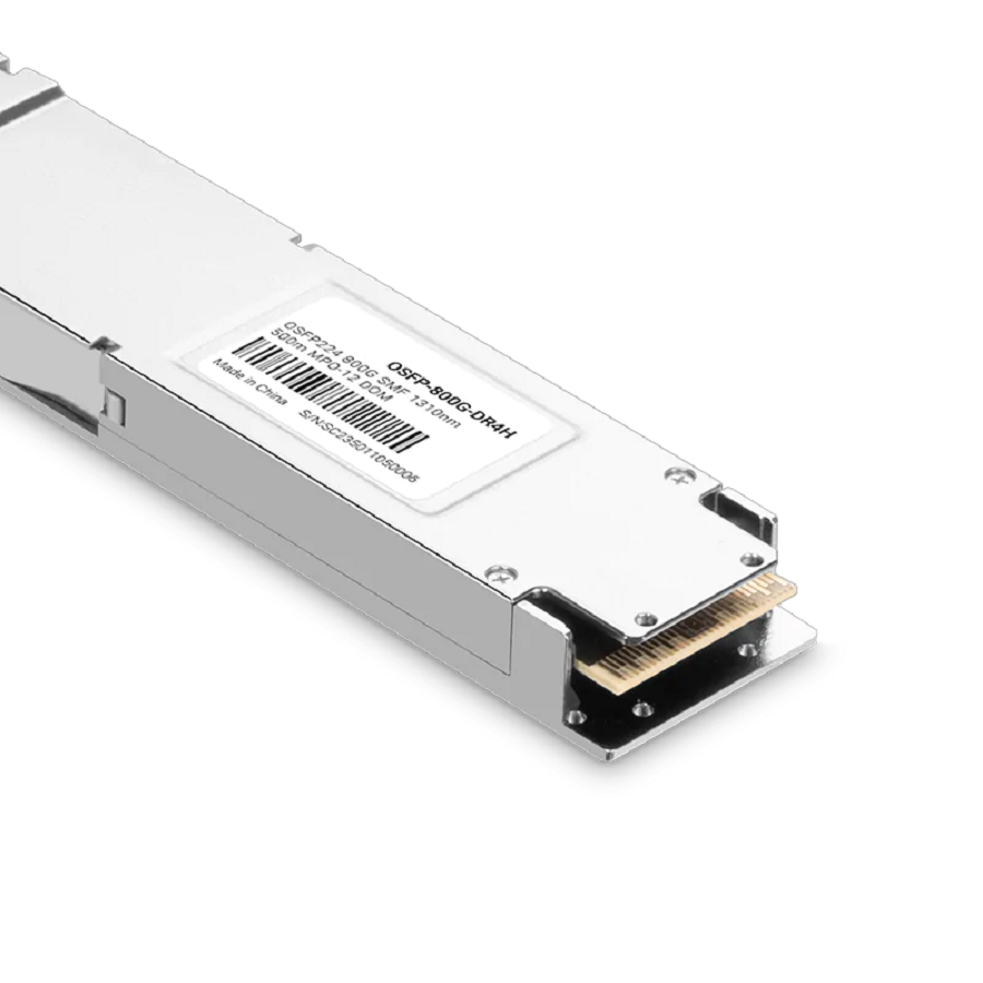 NVIDIA/Mellanox MMS4A20-XM800 (980-9IAT0-00XM00) Compatible 800G DR4 OSFP224 RHS/Flat Top 4x200G-PAM4 Broadcom 3nm DSP (Sian3 | BCM83628) 1310nm SMF 500m DOM MTP/MPO-12 APC InfiniBand XDR Transceiver Module for ConnectX-9/ConnectX-8/B300/GB300 SFPS