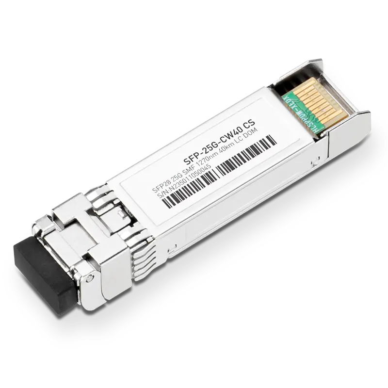 Generic Compatible 25GBASE-CW40 SFP28 1270nm 40km Duplex LC Transceiver Module for SMF SFPS
