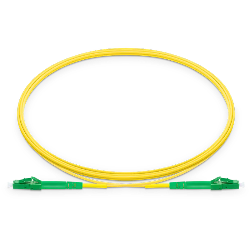 0.5m (1.6ft) LC APC to LC APC Simplex OS2 Single Mode LSZH 2.0mm Fiber Optic Patch Cable SFPS
