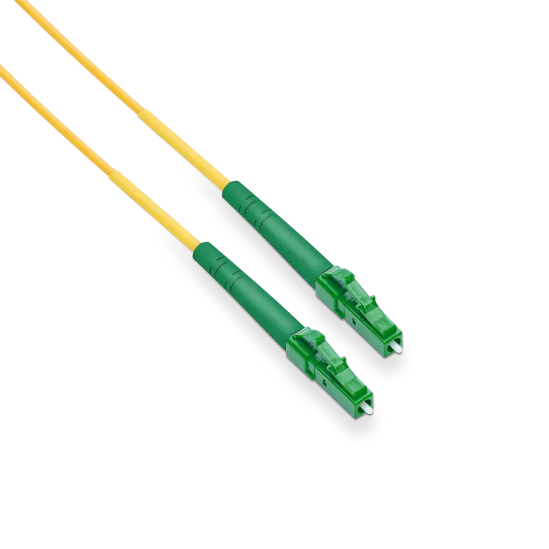 0.5m (1.6ft) LC APC to LC APC Simplex OS2 Single Mode LSZH 2.0mm Fiber Optic Patch Cable SFPS