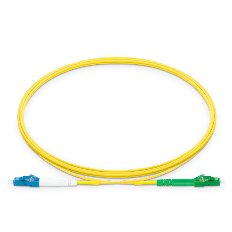 0.5m (1.6ft) LC UPC to LC APC Simplex OS2 Single Mode LSZH 2.0mm Fiber Optic Patch Cable SFPS